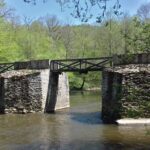 Ouvrage aux piles de pierre massives supportant une passerelle en bois. Il permet d'enjamber la Petite Creuse au hameau de Puy Guillon, joliment rénové.