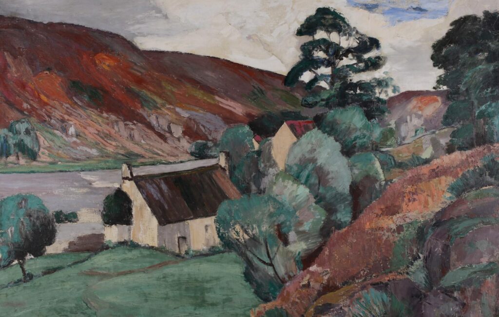 Eugène Alluaud, Le Moulin de Génétin,(Paysage disparu) 1925, huile sur toile, 95 x 135 cm, Guéret, musée d'Art et d'Archéologie ©Yves Chenot