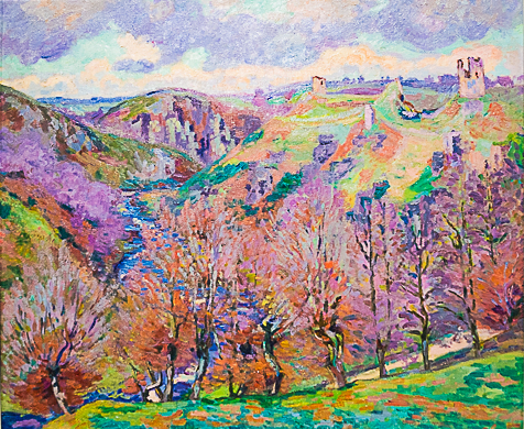 Armand Guillaumin, Paysage aux ruines, vers 1897, huile sur toile, 79 x 93 cm, Collection Chtchoukine Musée d'Etat des Beaux-Arts Pouchkine, Moscou