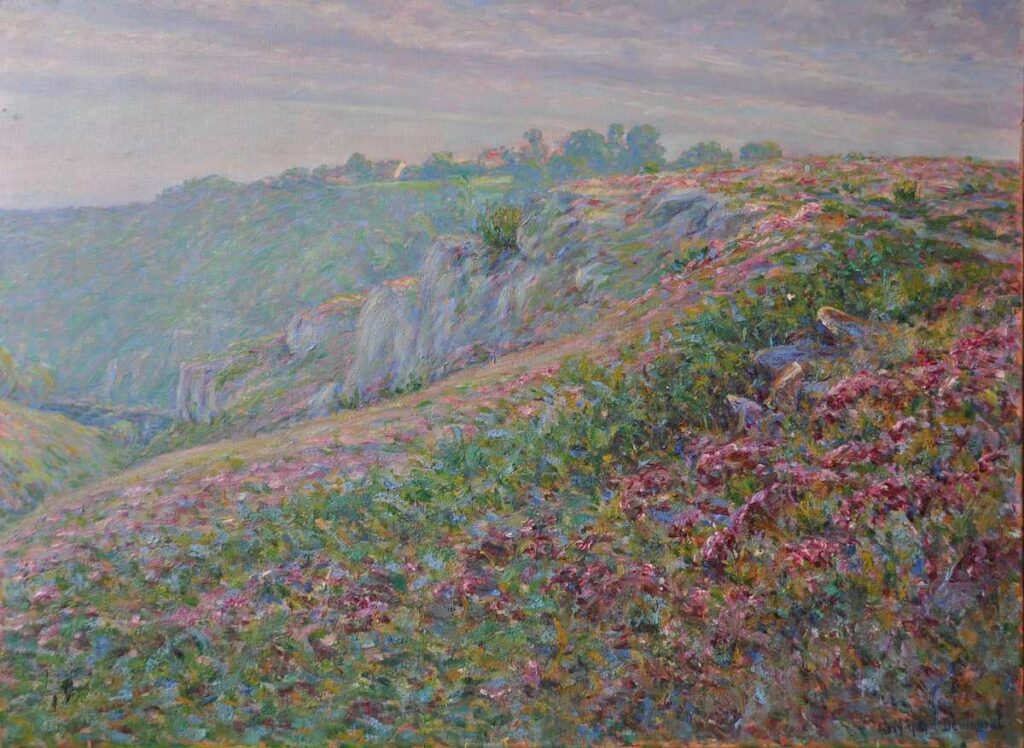 Wynford Dewhurst, vers 1900, huile sur toile 60 x 82 cm, offert par l'artiste à la mairie de Crozant