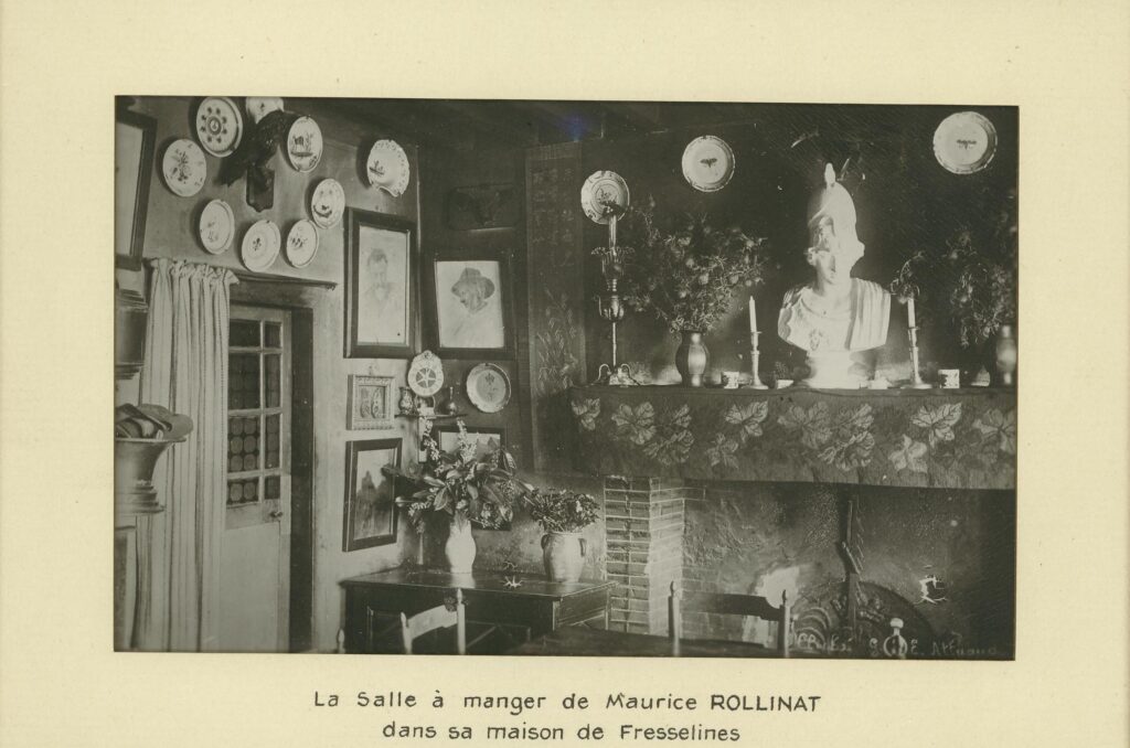 Eugène Alluaud photo de la salle à manger de Maurice Rollinat, à La Pouge © Musée George Sand et de la Vallée Noire, La Châtre