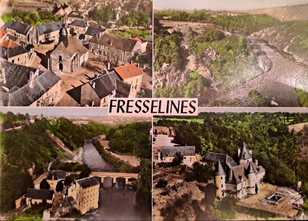 Carte postale touristique Fresselines, Coll. part.