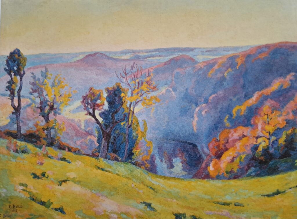 Clémentine Ballot Aurore, Vallée de la Creuse 1915 Huile sur toile 89 x 117 cm Musée National d'Art moderne Centre George Pompidou, Paris